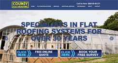 Desktop Screenshot of countyflatroofing.co.uk