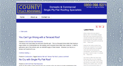 Desktop Screenshot of blog.countyflatroofing.co.uk